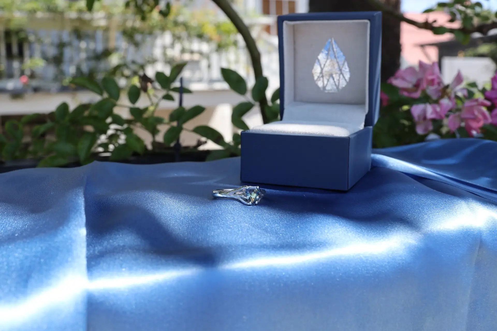 custom gemstone engagement ring