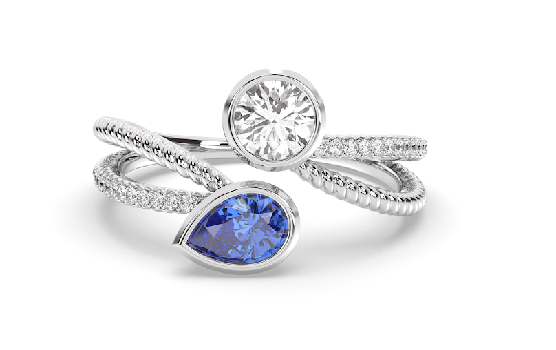 Toi et Moi, ring two souls intertwined.