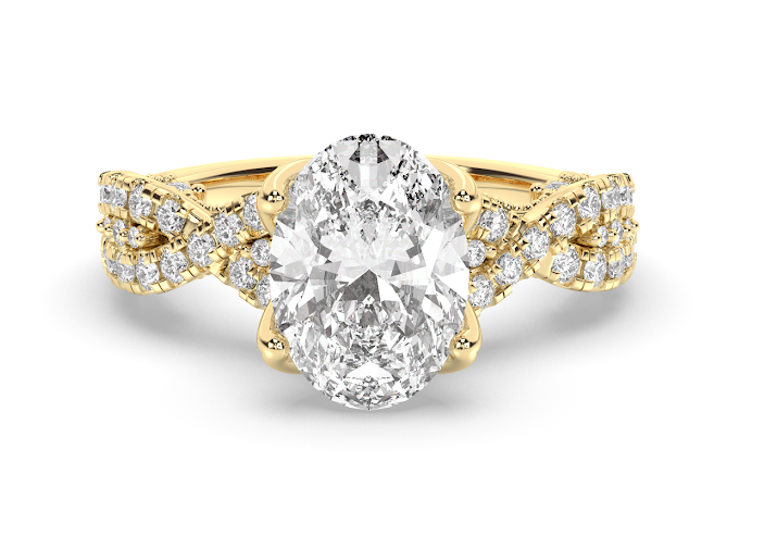 Balanced sparkle, pure oval.