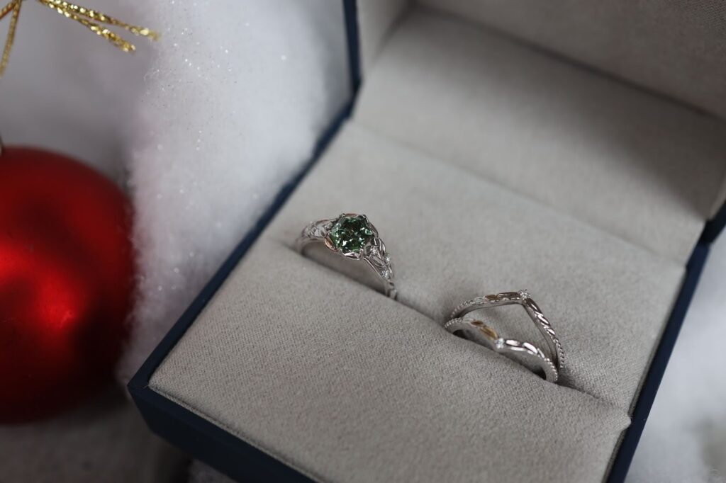 Stacking wedding bands in harmony