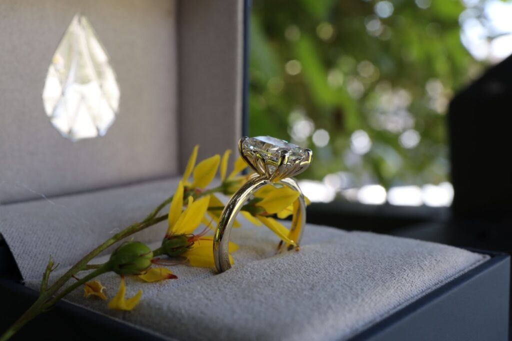 Ethical lab-grown diamonds, devotion with clear conscience.