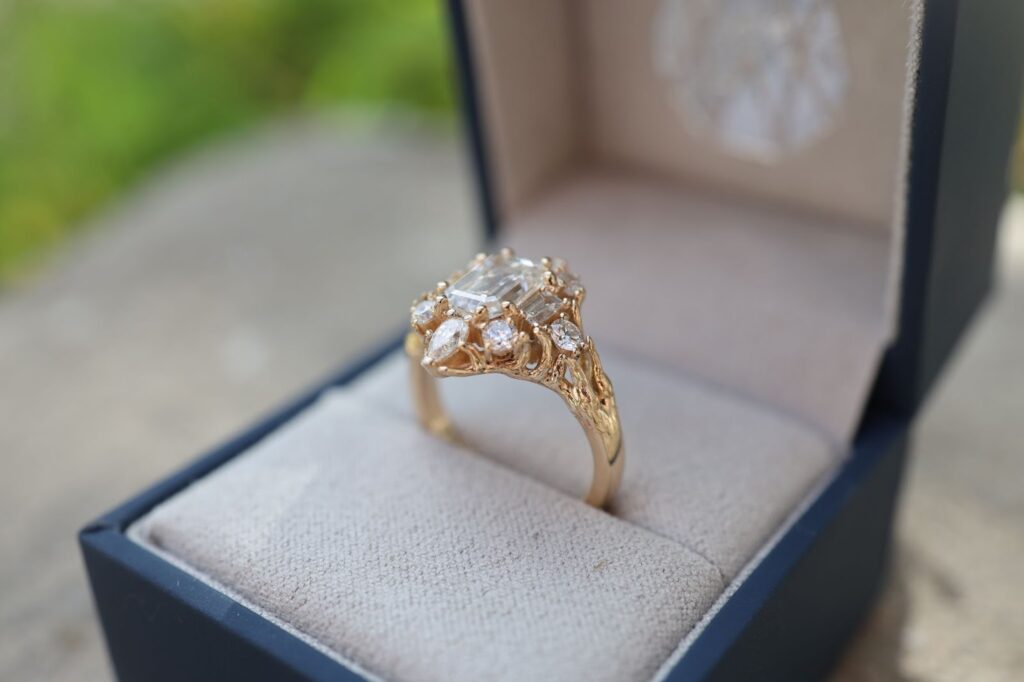 Sell gold or shape new ring.