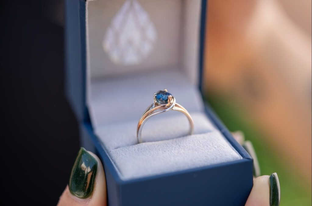 Refined solitaire engagement ring for devoted moments.