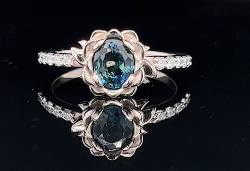 elegant sapphire ring.