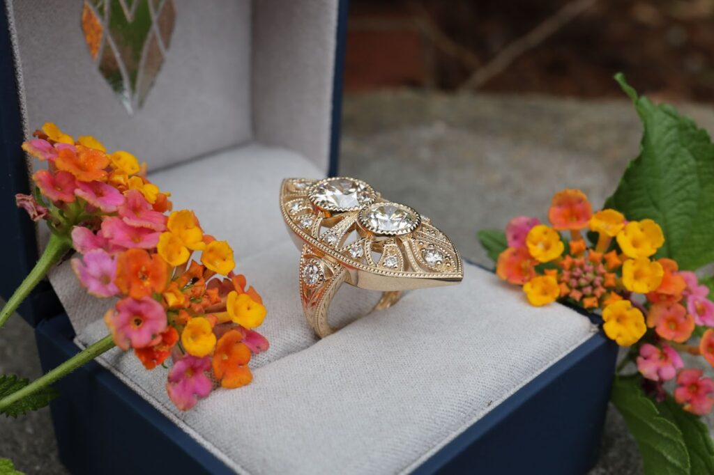 Scrap gold, renewed into promise and presence.