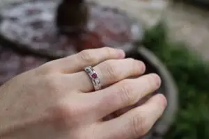Rhodium plating on ring