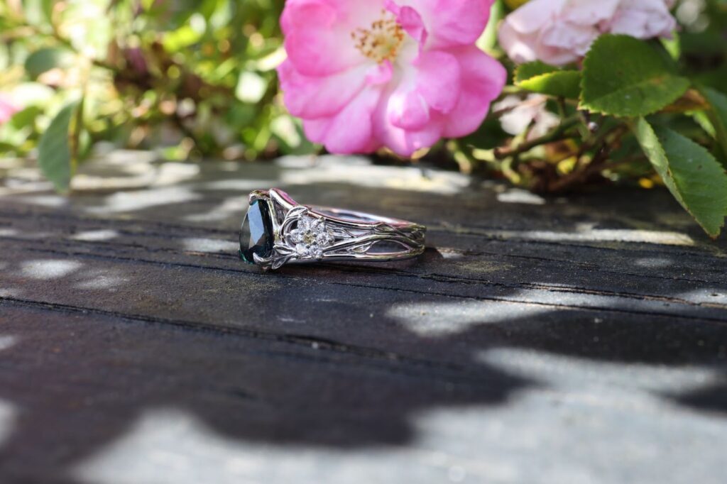 Heirloom eternity band, quietly luminous.