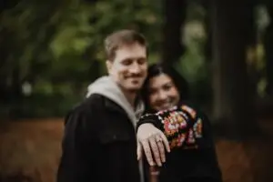 Beautiful engagement proposal ring