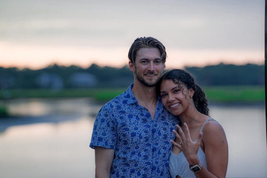 A timeless engagement ring, thoughtfully chosen.