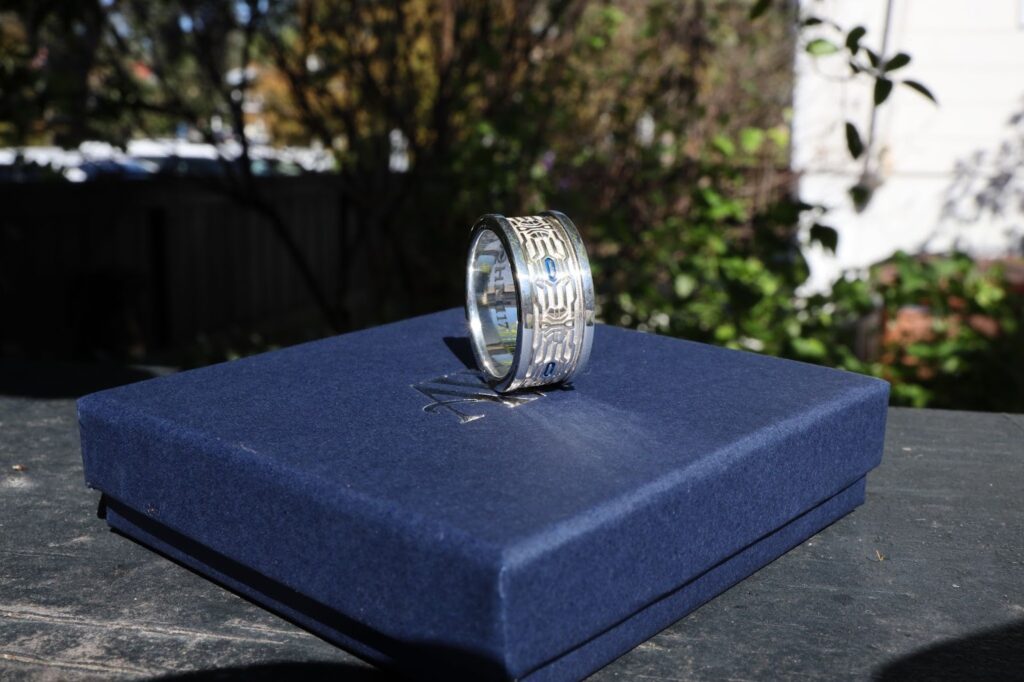 Timeless ring engraving that keeps love close.