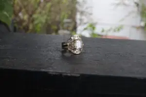 Contour Wedding Band stabilizes your ring stack.