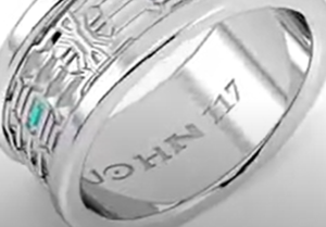 Initials engraving kept private, close within.