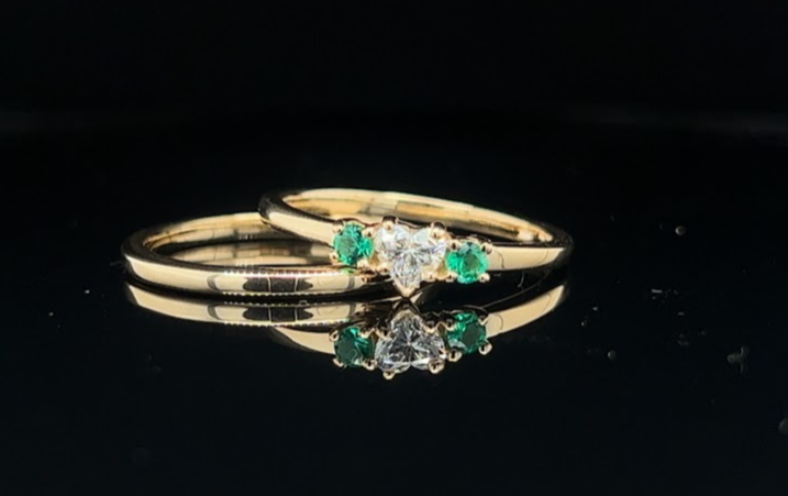 Matching wedding bands or meaningful differences.