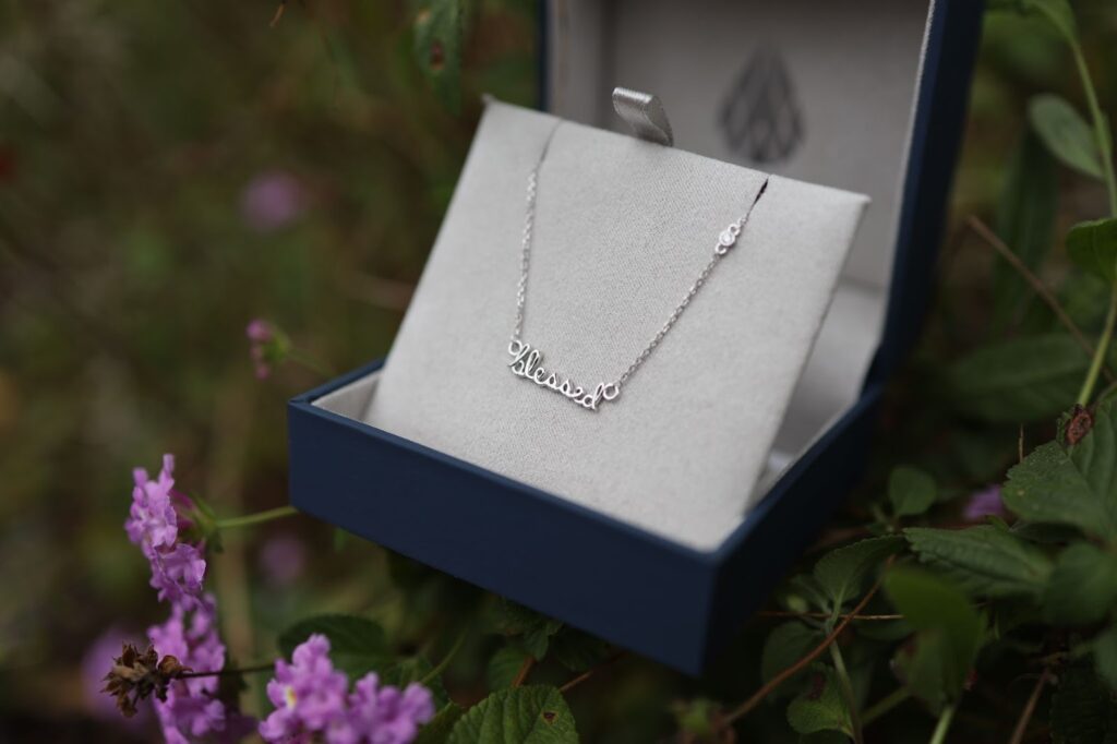 Minimal necklace with heirloom-soul detail