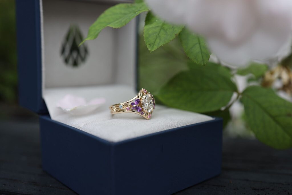 Honor the heirloom piece, keep story intact.