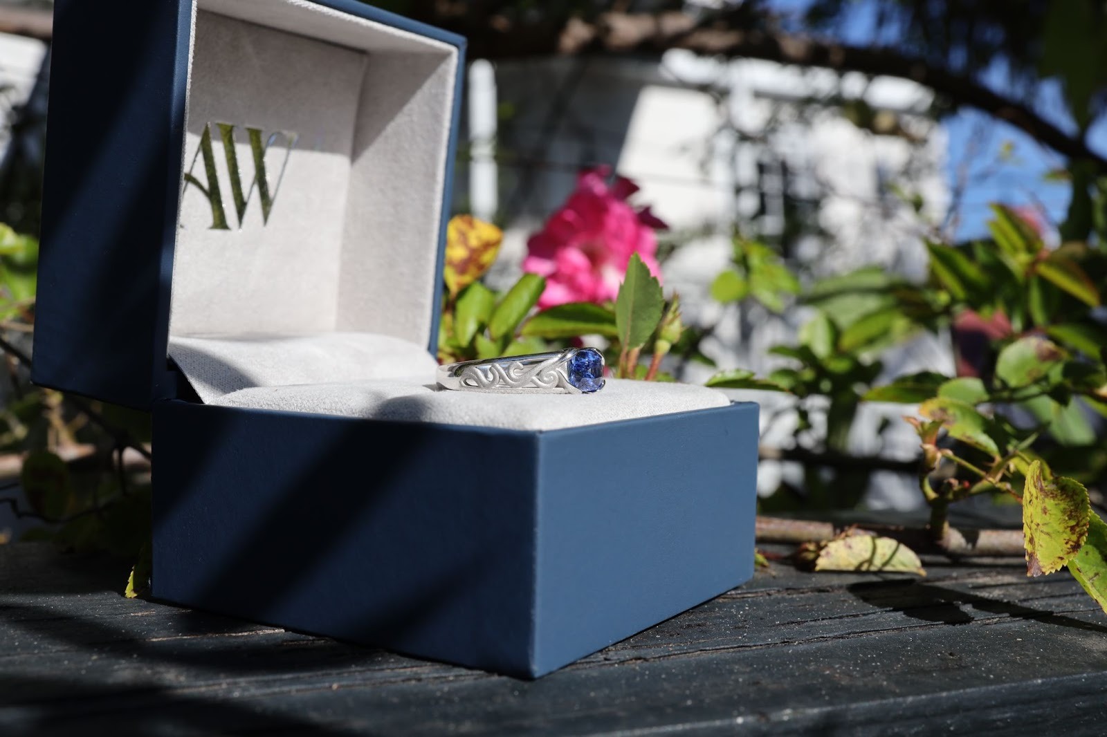 Timeless custom ring with balanced proportions